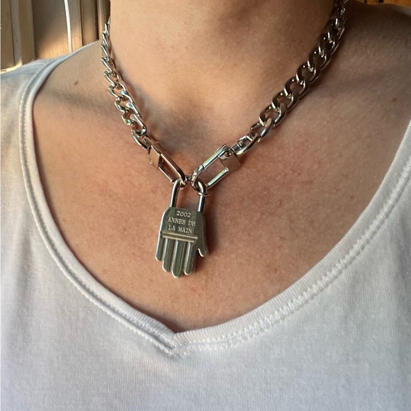Hermes Jewelry - Authentic Hermes 2002 Annee Mediterrannee Cadena bag charm padlock in silver